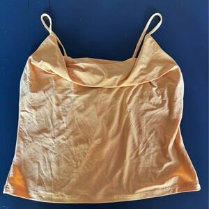 Forever 21 Apricot Cowl Neck Tank Top